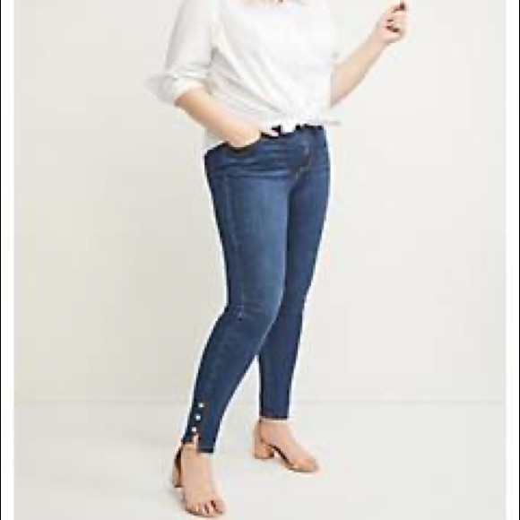Lane Bryant Denim - Lane Bryant Sz16 Skinny Jeans with Pearl